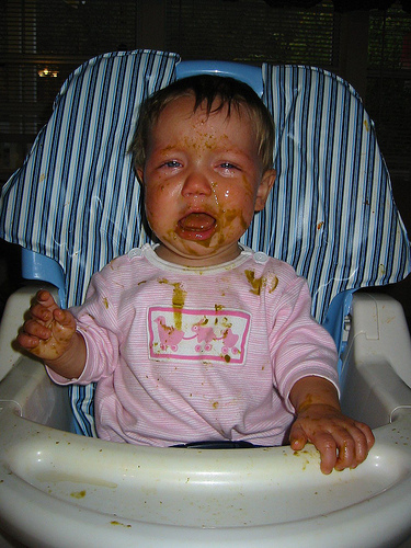 Julia the stubborn eater.
